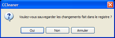 CCleaner - Confirmation