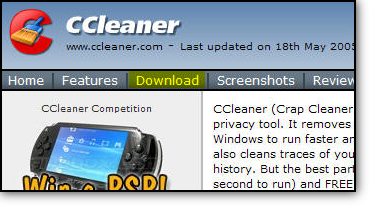 Le site de CCleaner